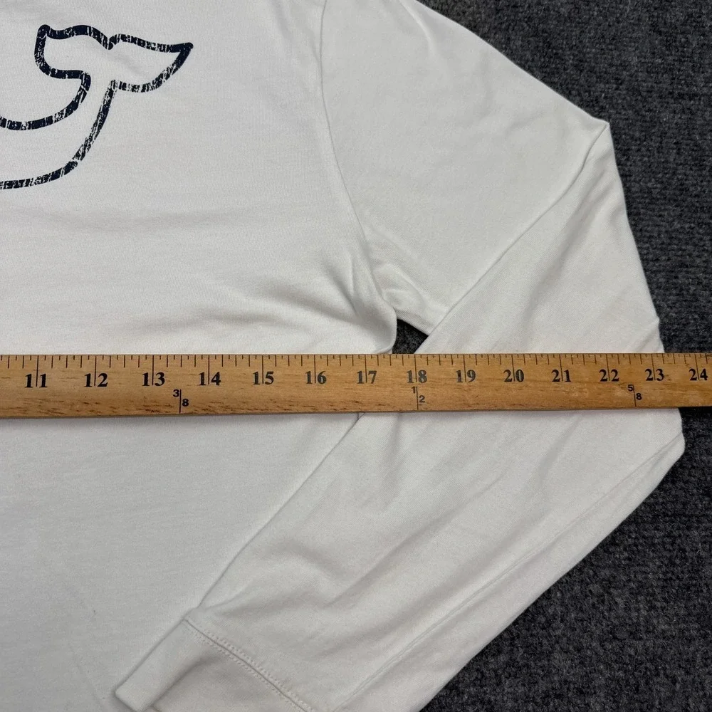 Vineyard Vines T Shirt Youth Size XL White Long‎ Sleeve Double Sided Pocket Tee